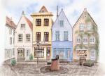 Postcard DIN-A6 Schnoor Houses Bremen8